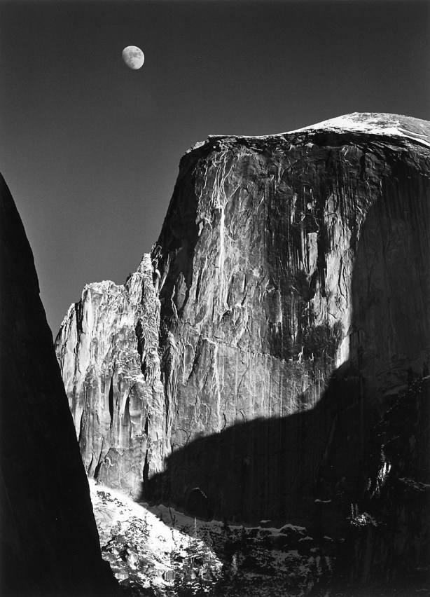 Ansel Adams: Moon and Half-Dome