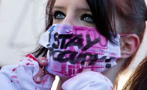 Munich-OWS-Solidarity-Girl A sympathetic OWS protester in Munich (AP Photo/Joerg Koch)